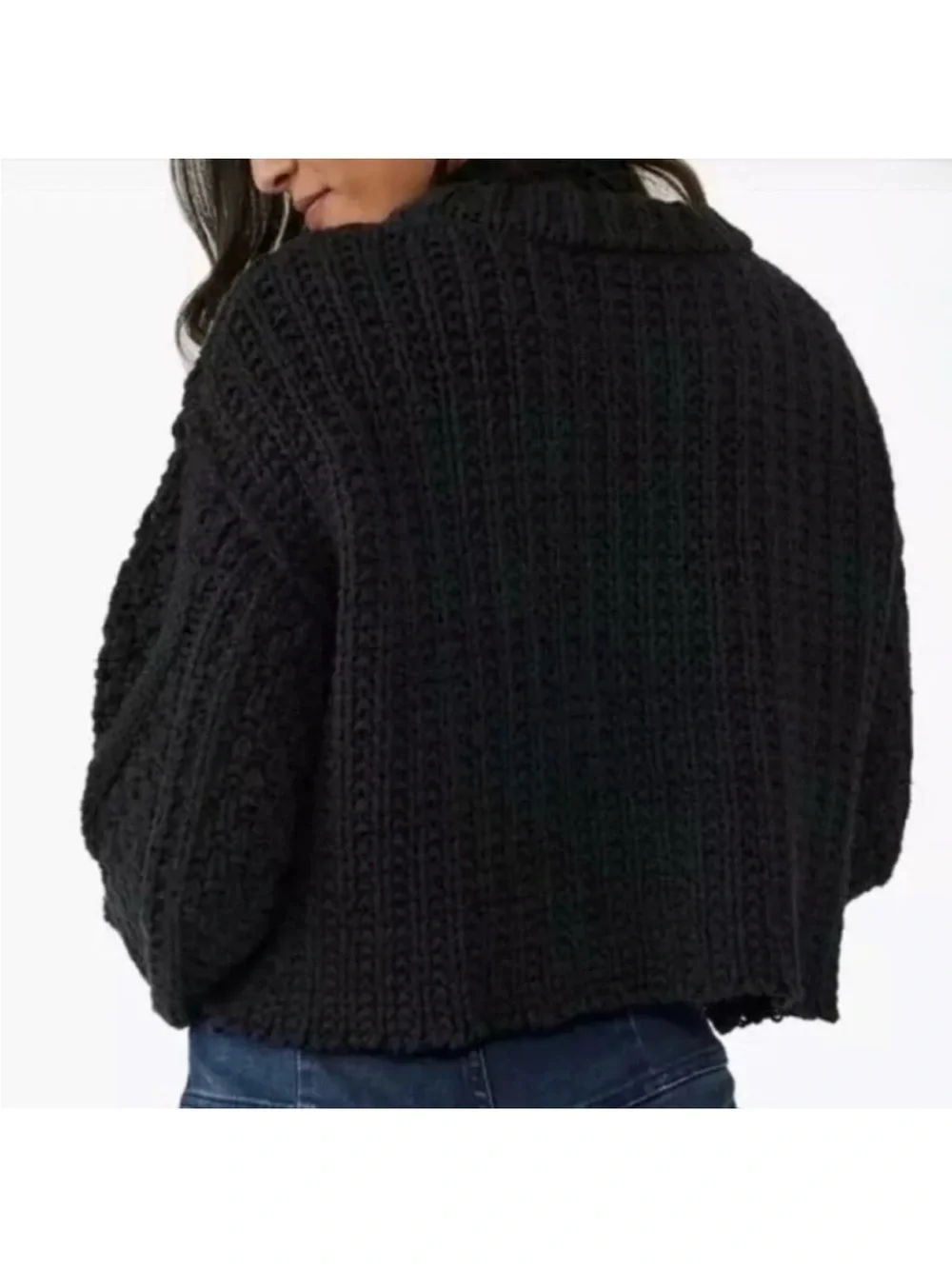 Free People Cutting Edge Cable Pullover Sweater Size Medium